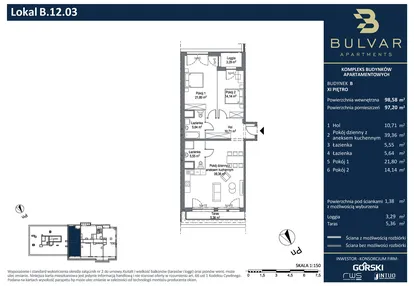Mieszkanie w inwestycji: Bulvar Apartments - etap II