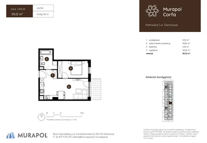 Mieszkanie w inwestycji: Murapol Corfa