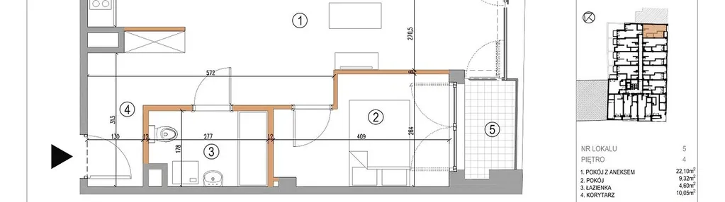 Mieszkanie w inwestycji: 5th Avenue Apartments