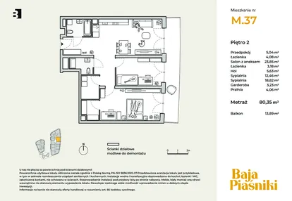 Mieszkanie w inwestycji: Baja Piaśniki