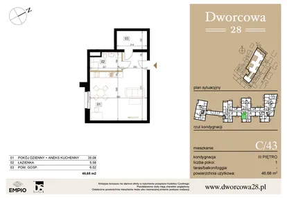 Mieszkanie w inwestycji: Dworcowa 28