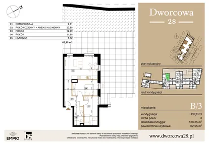 Mieszkanie w inwestycji: Dworcowa 28