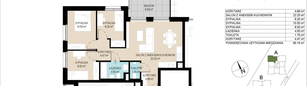 Mieszkanie w inwestycji: Wzgórze Gustawa