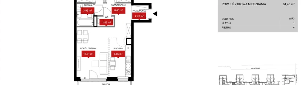 Mieszkanie w inwestycji: Przystań Reymonta etap II