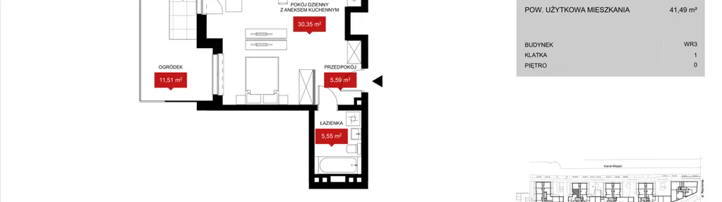 Mieszkanie w inwestycji: Przystań Reymonta etap II