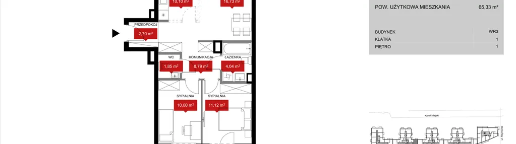 Mieszkanie w inwestycji: Przystań Reymonta etap II