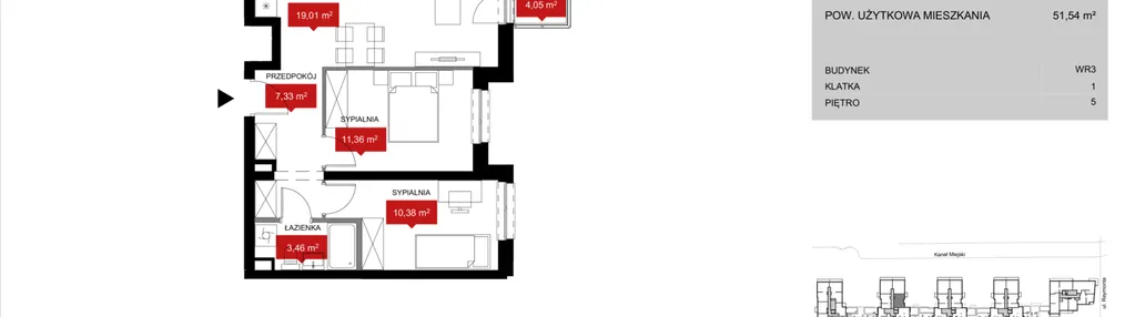 Mieszkanie w inwestycji: Przystań Reymonta etap II