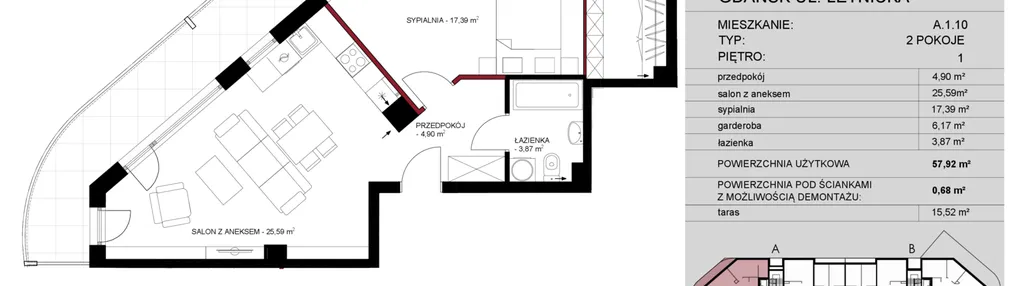 Mieszkanie w inwestycji: Letnicka Residence