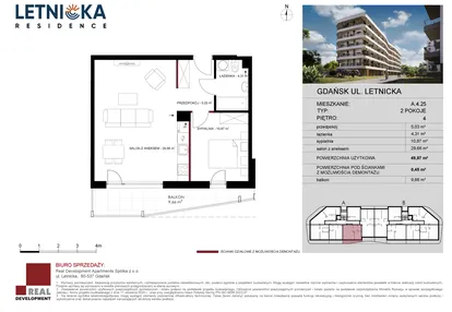 Mieszkanie w inwestycji: Letnicka Residence