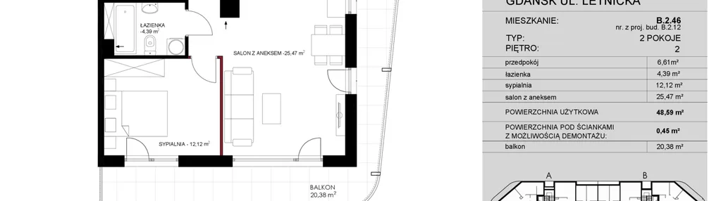 Mieszkanie w inwestycji: Letnicka Residence