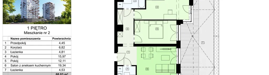Mieszkanie w inwestycji: Dzielnica Parkowa VII