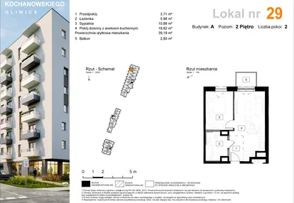 Mieszkanie w inwestycji: Osiedle Kochanowskiego - Gliwice