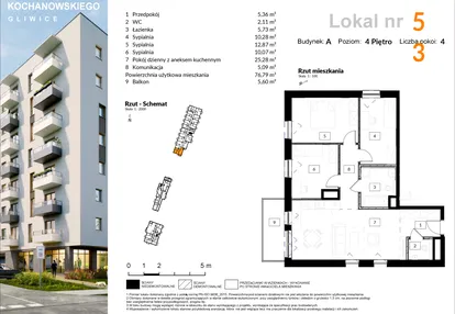 Mieszkanie w inwestycji: Osiedle Kochanowskiego - Gliwice