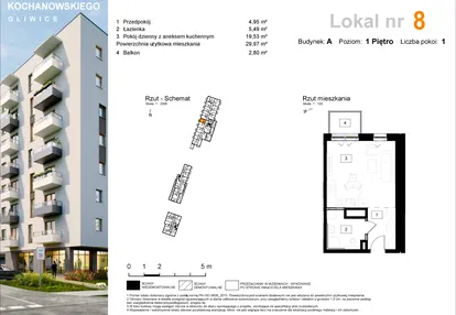 Mieszkanie w inwestycji: Osiedle Kochanowskiego - Gliwice