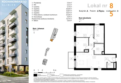Mieszkanie w inwestycji: Osiedle Kochanowskiego - Gliwice