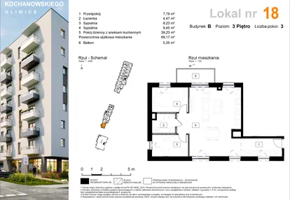 Mieszkanie w inwestycji: Osiedle Kochanowskiego - Gliwice