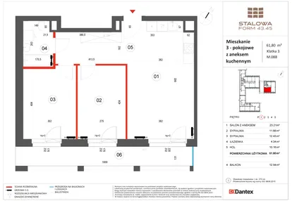 Mieszkanie w inwestycji: Stalowa Form 43.45