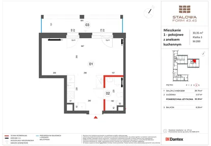 Mieszkanie w inwestycji: Stalowa Form 43.45