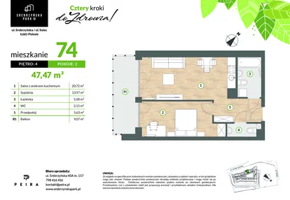 Mieszkanie w inwestycji: Srebrzyńska Park IV