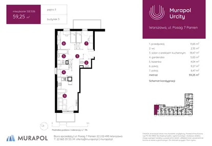 Mieszkanie w inwestycji: Murapol Urcity