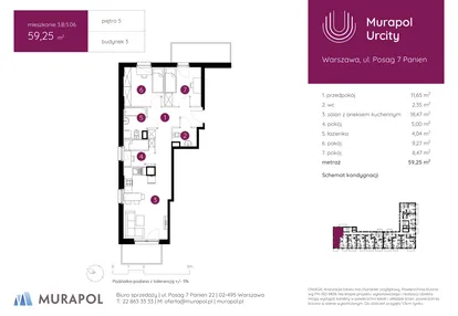 Mieszkanie w inwestycji: Murapol Urcity