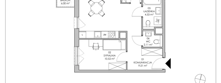 Mieszkanie w inwestycji: Skwer Harmonia II