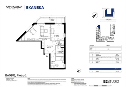 Mieszkanie w inwestycji: Awangarda Mogilska