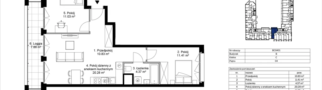 Mieszkanie w inwestycji: Awangarda Mogilska