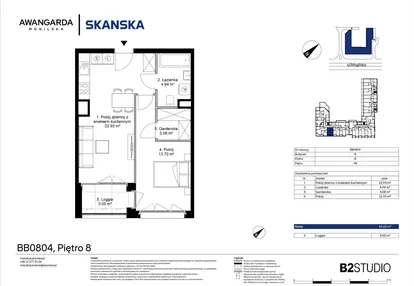 Mieszkanie w inwestycji: Awangarda Mogilska