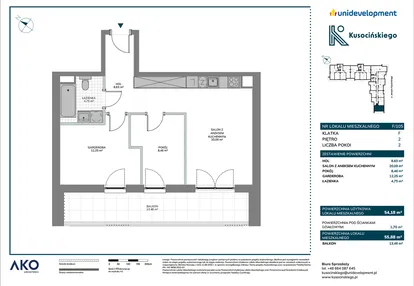 Mieszkanie w inwestycji: Kusocińskiego - Budynek B