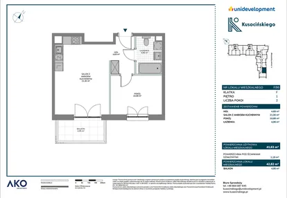 Mieszkanie w inwestycji: Kusocińskiego - Budynek B