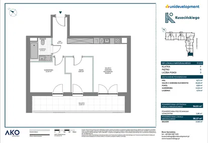 Mieszkanie w inwestycji: Kusocińskiego - Budynek B