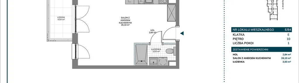 Mieszkanie w inwestycji: Kusocińskiego - Budynek B
