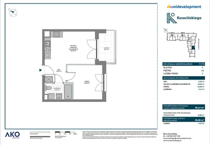 Mieszkanie w inwestycji: Kusocińskiego - Budynek B