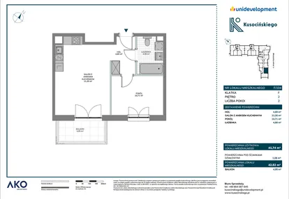 Mieszkanie w inwestycji: Kusocińskiego - Budynek B