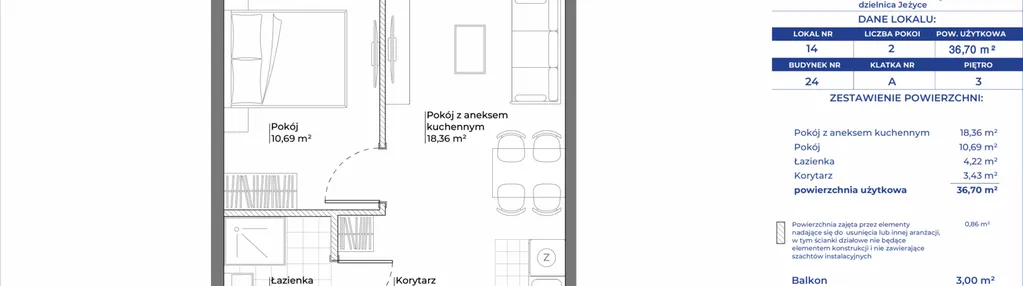 Mieszkanie w inwestycji: Ogrody Nałkowskiej