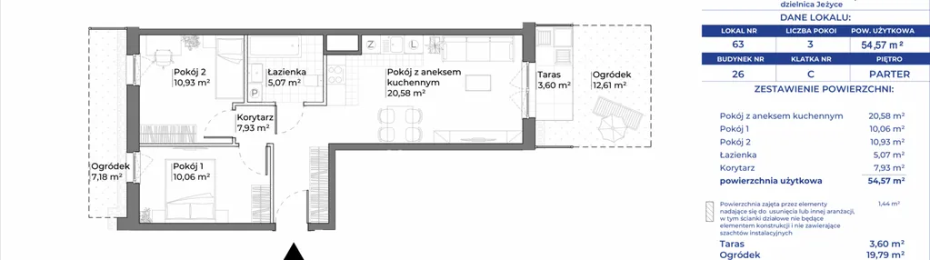 Mieszkanie w inwestycji: Ogrody Nałkowskiej