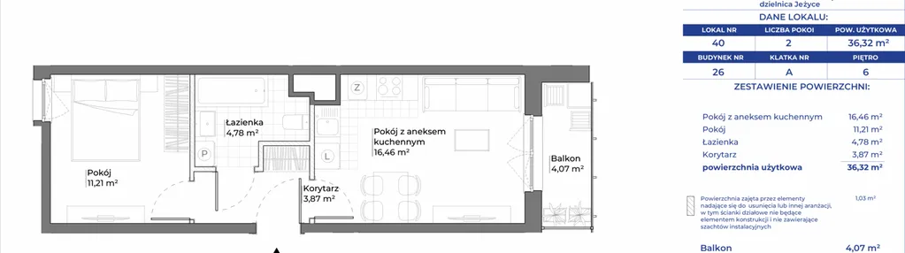 Mieszkanie w inwestycji: Ogrody Nałkowskiej