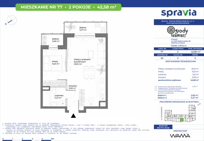 Mieszkanie w inwestycji: Ogrody Nałkowskiej