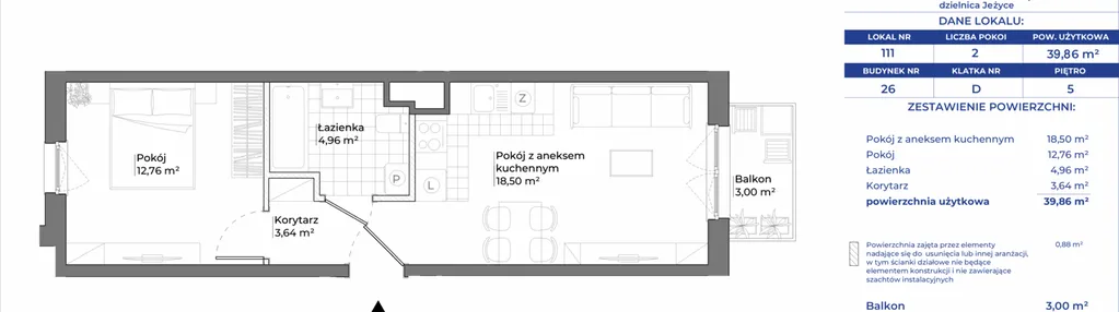 Mieszkanie w inwestycji: Ogrody Nałkowskiej