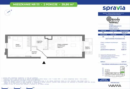 Mieszkanie w inwestycji: Ogrody Nałkowskiej