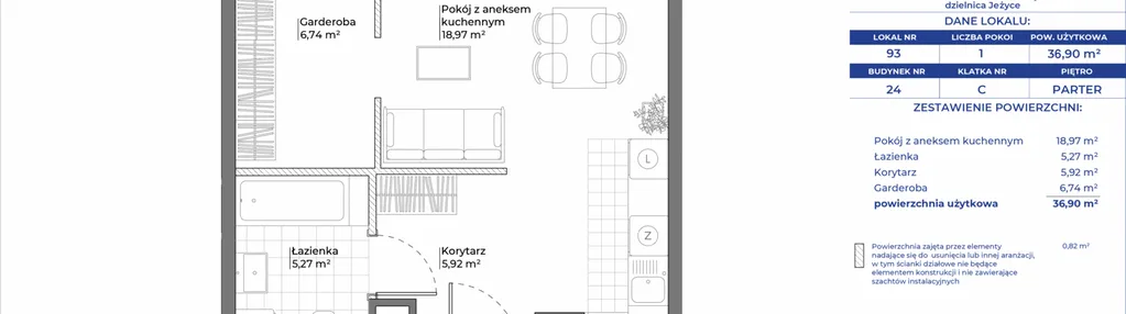 Mieszkanie w inwestycji: Ogrody Nałkowskiej