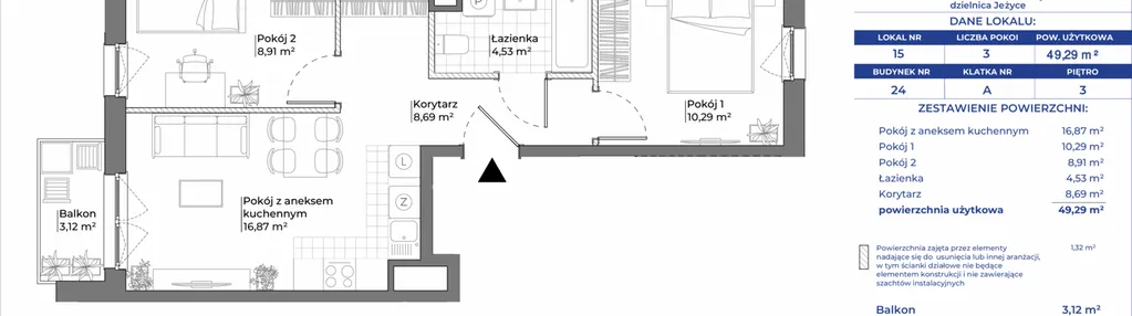 Mieszkanie w inwestycji: Ogrody Nałkowskiej