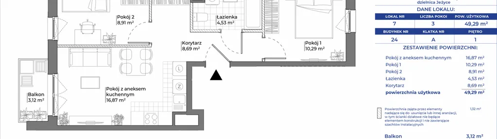 Mieszkanie w inwestycji: Ogrody Nałkowskiej
