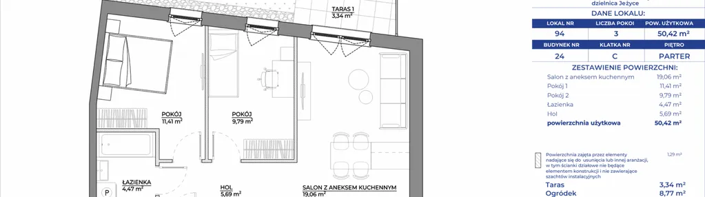 Mieszkanie w inwestycji: Ogrody Nałkowskiej