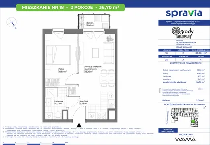 Mieszkanie w inwestycji: Ogrody Nałkowskiej