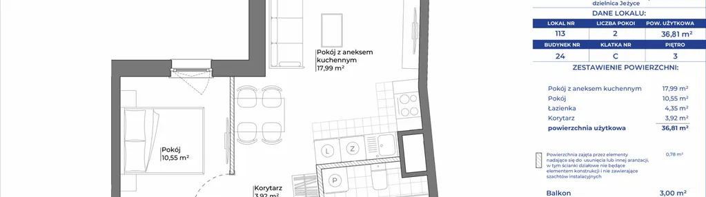 Mieszkanie w inwestycji: Ogrody Nałkowskiej