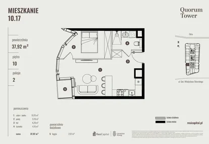 Mieszkanie w inwestycji: Quorum Tower