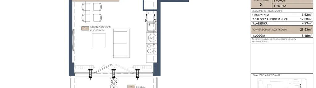 Mieszkanie w inwestycji: Apartamenty Jana Pawła 34
