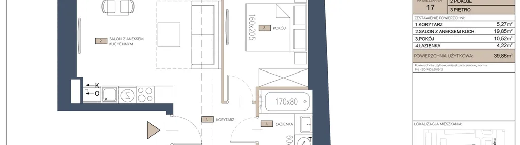 Mieszkanie w inwestycji: Apartamenty Jana Pawła 34